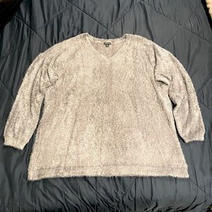 Torrid Grey/Purple Fuzzy Sweater